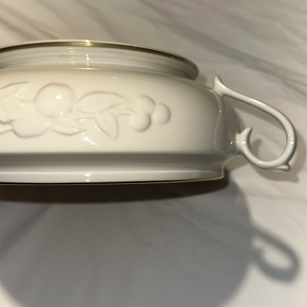 Lenox Fruits Of Life Covered Vegetable Casserole Dish Pristine - Picture 10 of 12